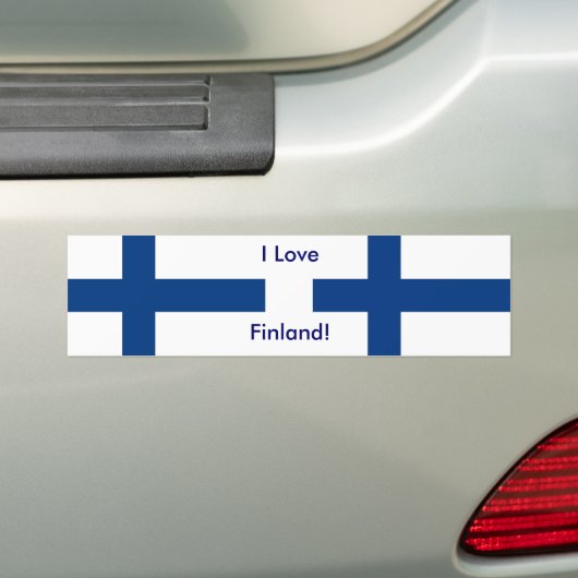 Sticker avec Drapeau de Finlande (En voiture)