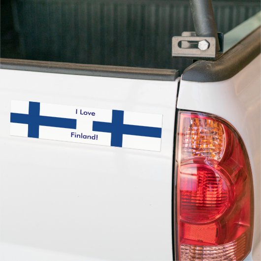 Sticker avec Drapeau de Finlande (Sur camion)