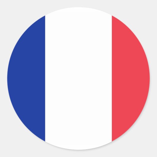 Sticker avec Drapeau de France (Devant)