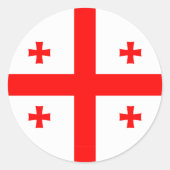 Sticker avec Drapeau de Géorgie (Devant)