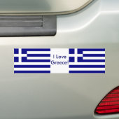 Sticker avec Drapeau de Grèce (En voiture)