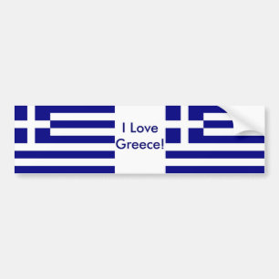 Sticker avec Drapeau de Grèce