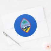 Sticker avec drapeau de Guam (Enveloppe)