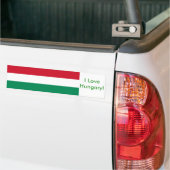 Sticker avec Drapeau de Hongrie (Sur camion)