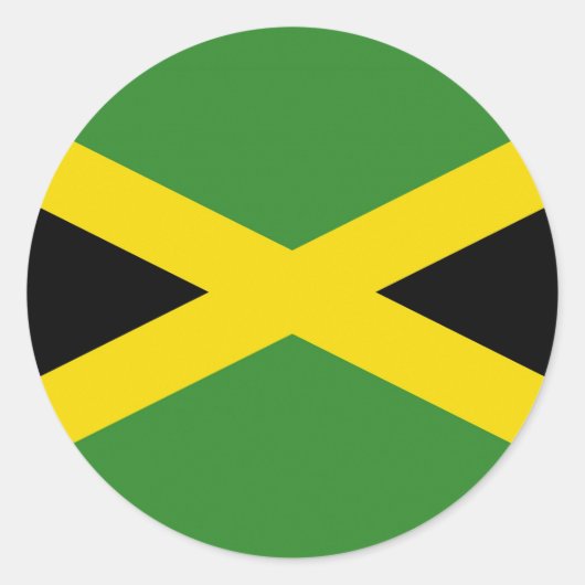 Sticker avec Drapeau de Jamaïque (Devant)