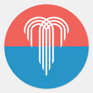 Sticker avec Drapeau de Kansas City, Missouri