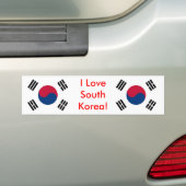 Sticker avec drapeau de la Corée du Sud (En voiture)