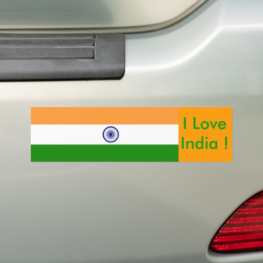 Sticker avec drapeau de l'Inde (En voiture)
