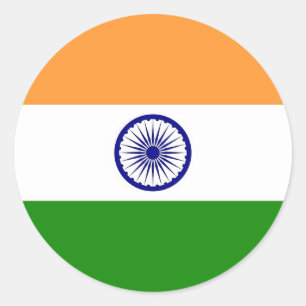 Sticker avec drapeau de l'Inde