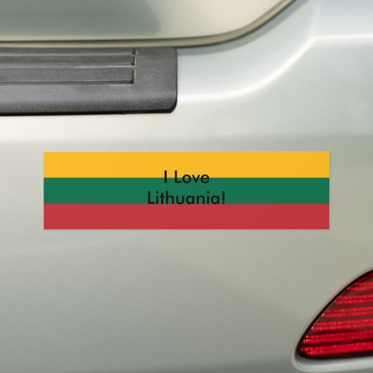Sticker avec drapeau de Lituanie (En voiture)