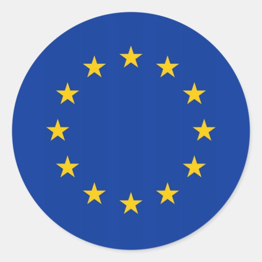 Sticker avec drapeau de l'Union européenne (Devant)