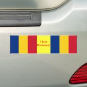 Sticker avec drapeau de Roumanie (En voiture)