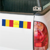 Sticker avec drapeau de Roumanie (Sur camion)