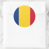 Sticker avec drapeau de Roumanie (Sac)