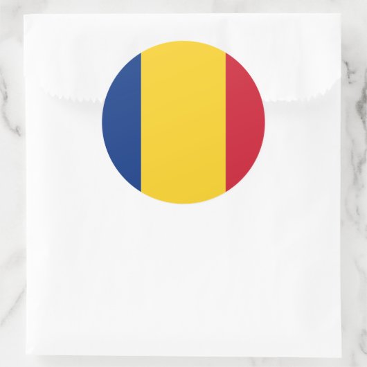 Sticker avec drapeau de Roumanie (Sac)
