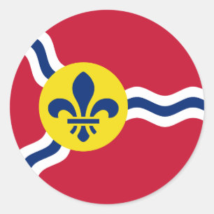 Sticker avec Drapeau de Saint-Louis, Missouri