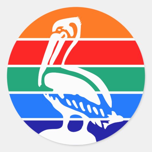 Sticker avec Drapeau de Saint-Pétersbourg, Floride (Devant)