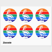 Sticker avec Drapeau de Saint-Pétersbourg, Floride (Feuille)