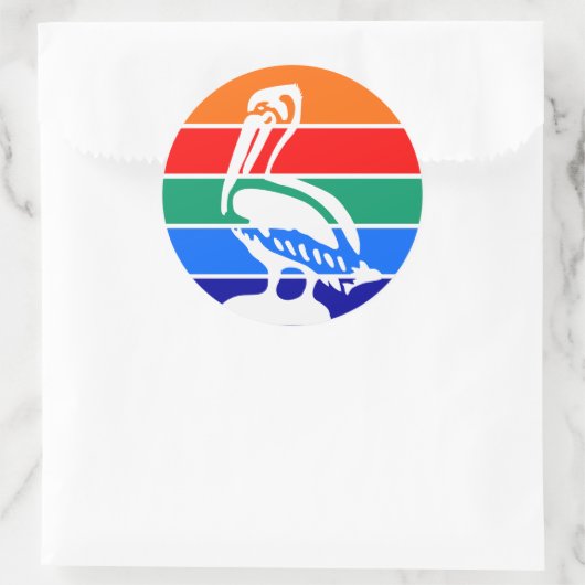 Sticker avec Drapeau de Saint-Pétersbourg, Floride (Sac)