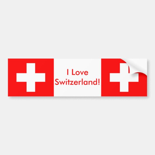 Sticker avec Drapeau de Suisse (Devant)