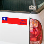 Sticker avec Drapeau de Taïwan (Sur camion)