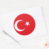 Sticker avec Drapeau de Turquie (Enveloppe)