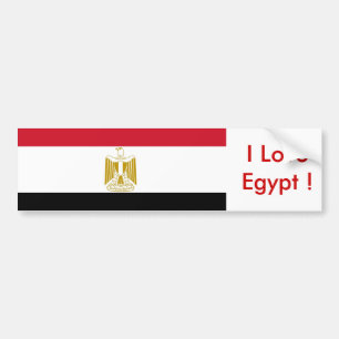 Sticker avec drapeau d'Egypte