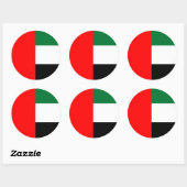 Sticker avec drapeau des Émirats Arabes Unis (Feuille)