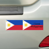 Sticker avec drapeau des Philippines (En voiture)