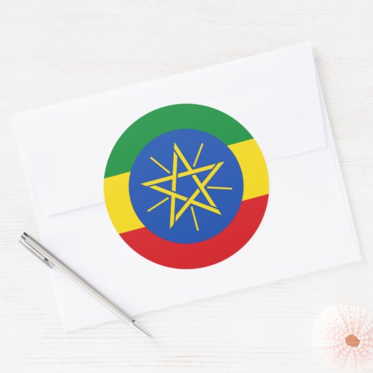 Sticker avec drapeau d'Éthiopie (Enveloppe)