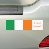 Sticker avec Drapeau d'Irlande (En voiture)