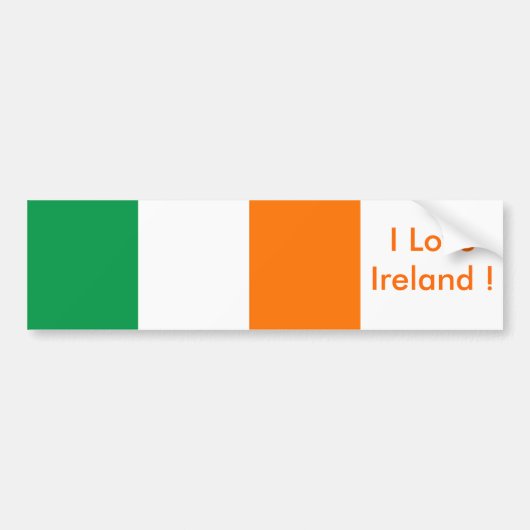 Sticker avec Drapeau d'Irlande (Devant)