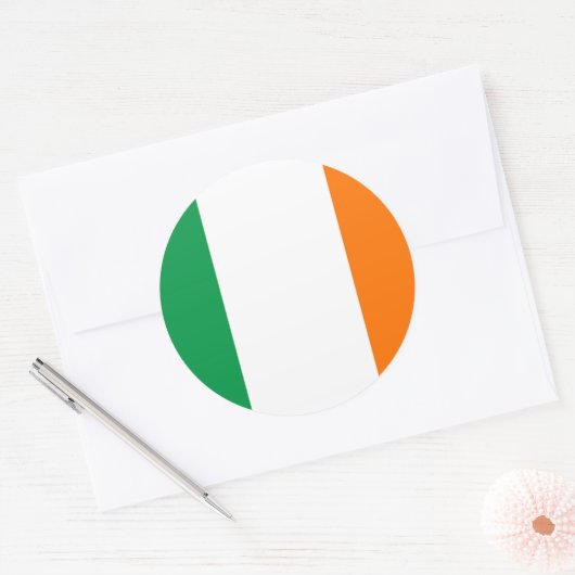 Sticker avec Drapeau d'Irlande (Enveloppe)