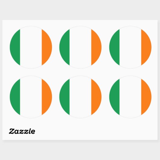 Sticker avec Drapeau d'Irlande (Feuille)