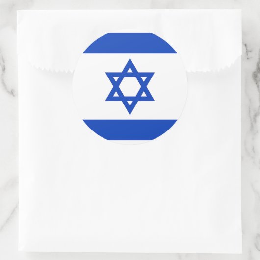 Sticker avec Drapeau d'Israël (Sac)
