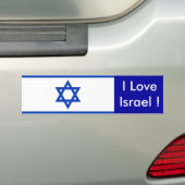 Sticker avec Drapeau d'Israël (En voiture)