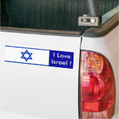 Sticker avec Drapeau d'Israël (Sur camion)