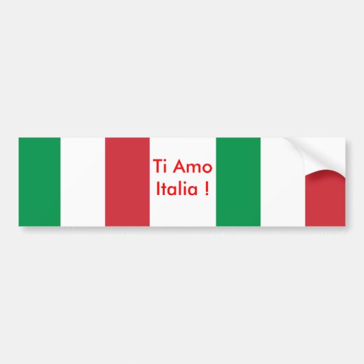 Sticker avec Drapeau d'Italie (Devant)