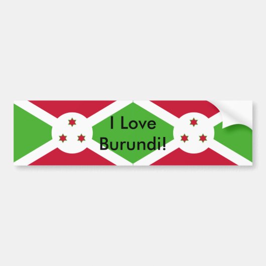 Sticker avec Drapeau du Burundi (Devant)