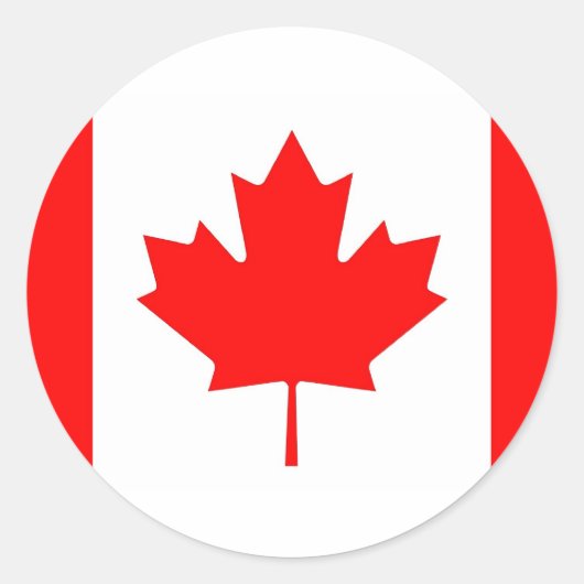 Sticker avec drapeau du Canada (Devant)