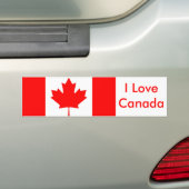 Sticker avec drapeau du Canada (En voiture)
