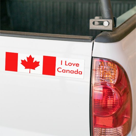 Sticker avec drapeau du Canada (Sur camion)
