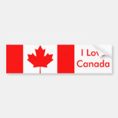 Sticker avec drapeau du Canada (Devant)