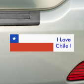 Sticker avec drapeau du Chili (En voiture)