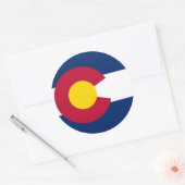 Sticker avec drapeau du Colorado (Enveloppe)