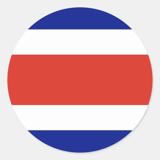 Sticker avec Drapeau du Costa Rica (Devant)