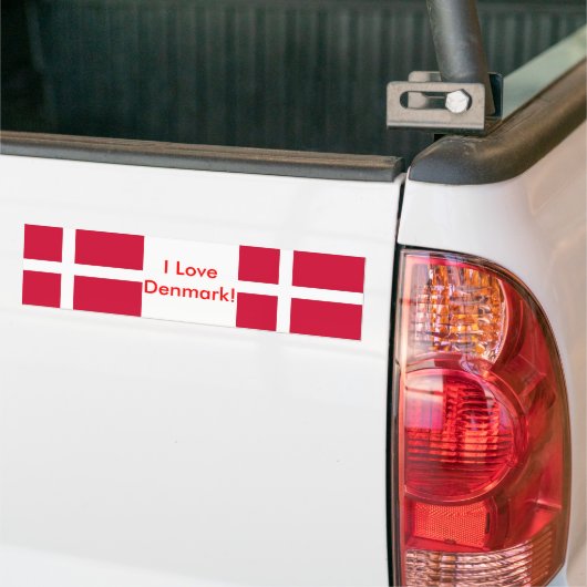 Sticker avec drapeau du Danemark (Sur camion)