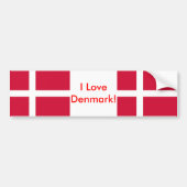 Sticker avec drapeau du Danemark (Devant)