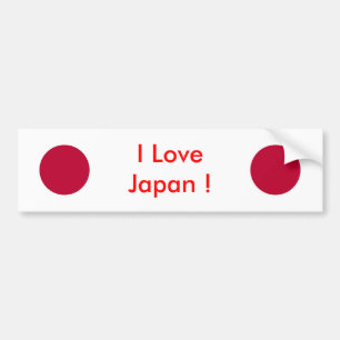 Sticker avec drapeau du Japon