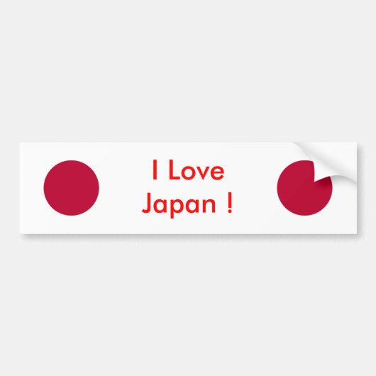 Sticker avec drapeau du Japon (Devant)